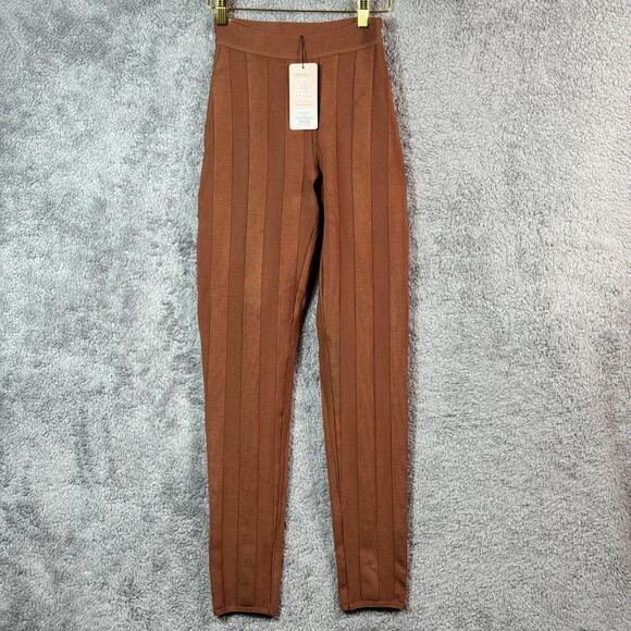 House of CB NWT Caren Tan Leggings Size XS - Picture 1 of 12